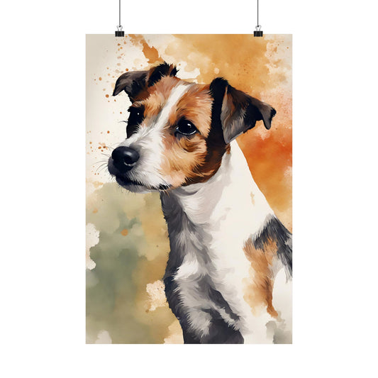Dogs Jack Russell 01 Matte Vertical Poster