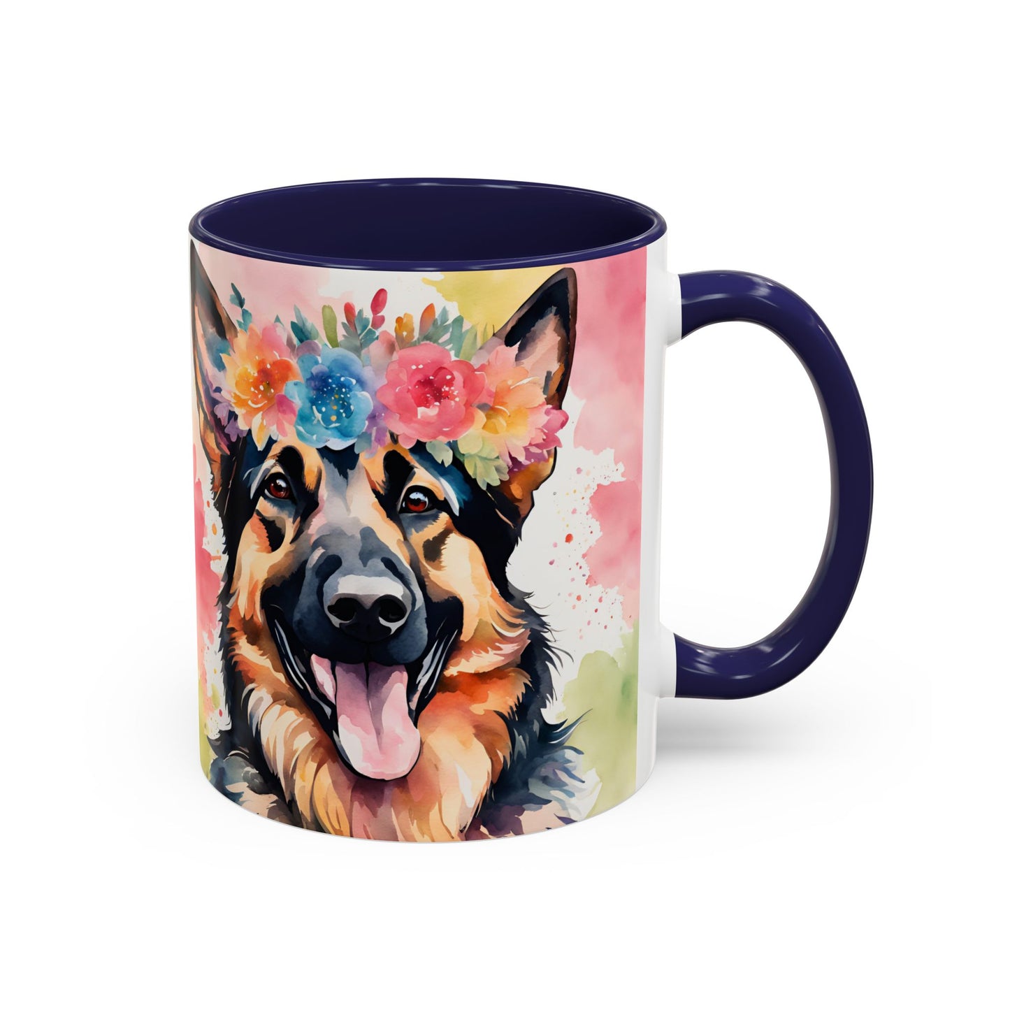 German Shepherd 03 Accent Coffee Mug - Dog Lover Gift