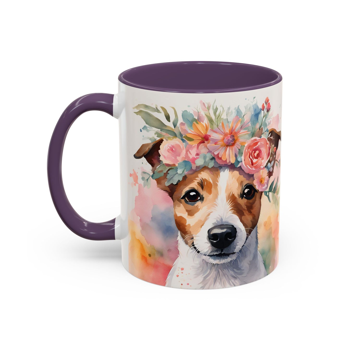 Jack Russell 01 Accent Coffee Mug - Dog Lover Gift