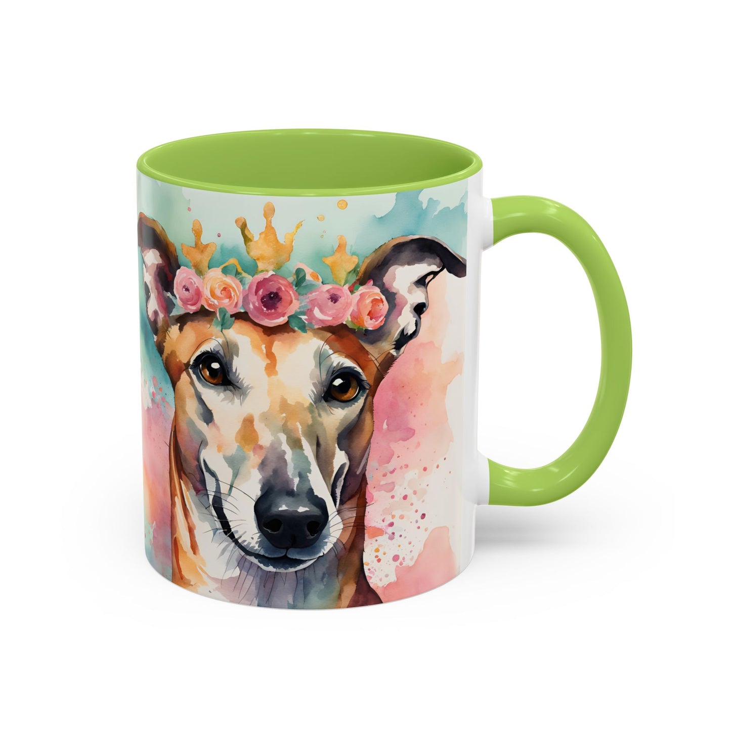 Greyhound 04 Accent Coffee Mug - Dog Lover Gift