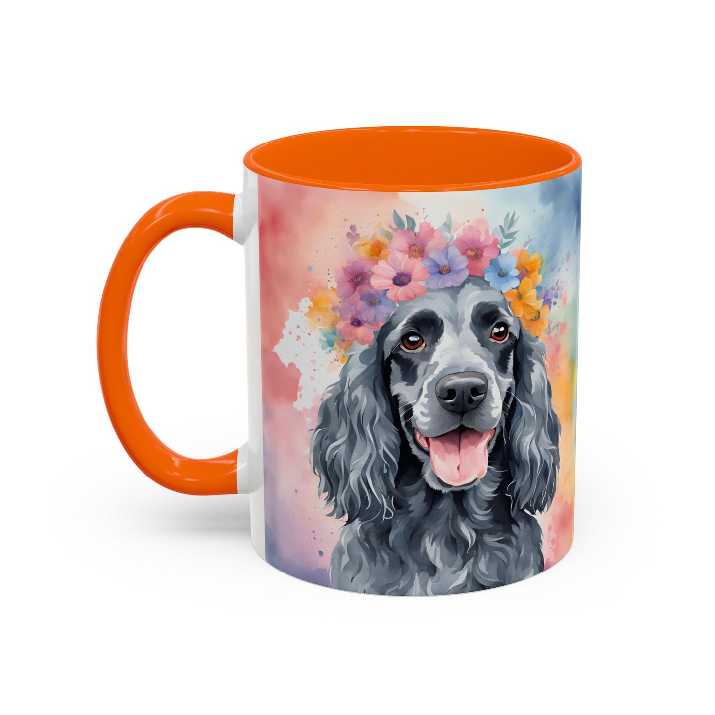 Blue Roan Cocker Spaniel 01 Accent Coffee Mug - Dog Lover Gift