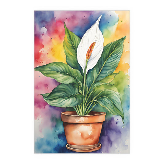 Multicolored Pot Plant 16 Indoor and Outdoor Silk Poster