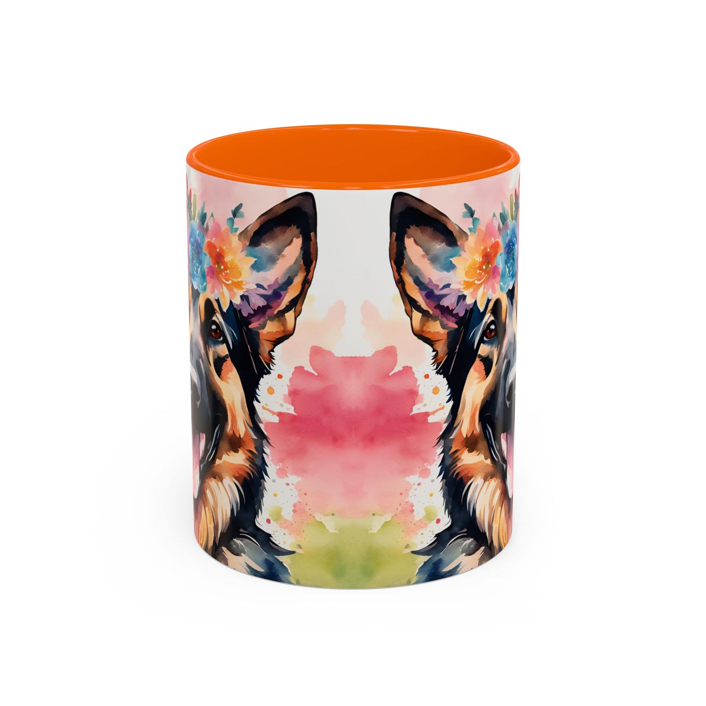 German Shepherd 03 Accent Coffee Mug - Dog Lover Gift