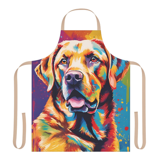 Multicolored Labrador Adult Apron (AOP)