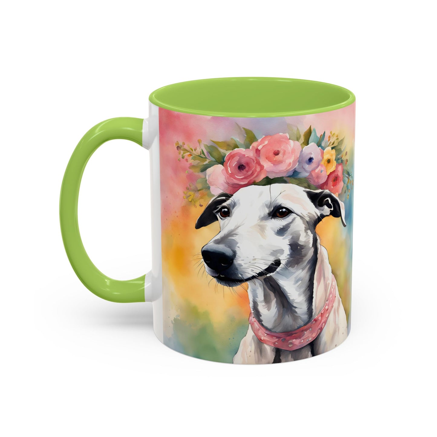 Greyhound 02 Accent Coffee Mug - Dog Lover Gift