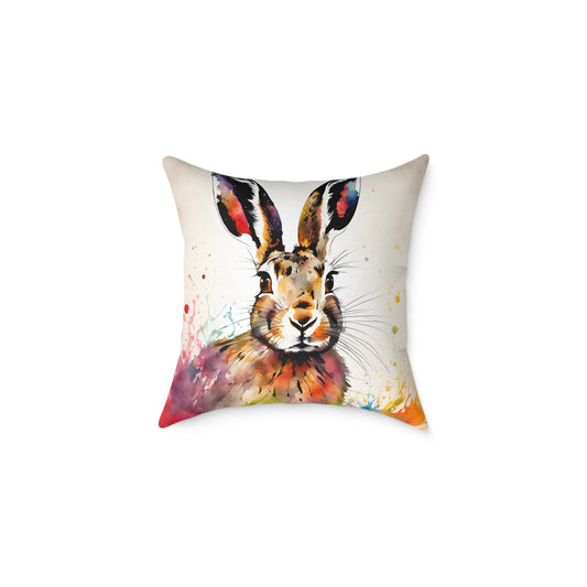 Hare 02 Poly Pillow - Natures Beauty Design