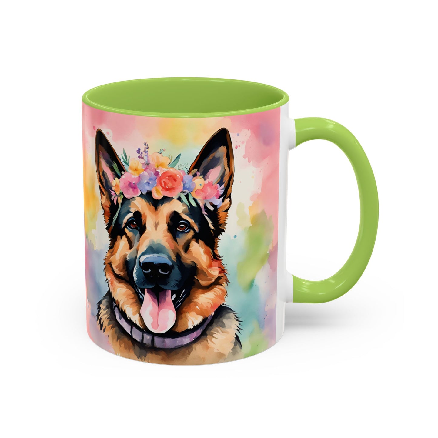 German Shepherd 01 Accent Coffee Mug - Dog Lover Gift