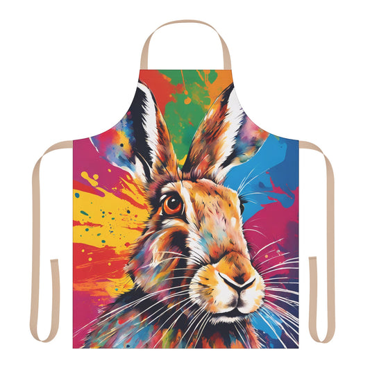 Multicolored Hare Adult Apron (AOP)