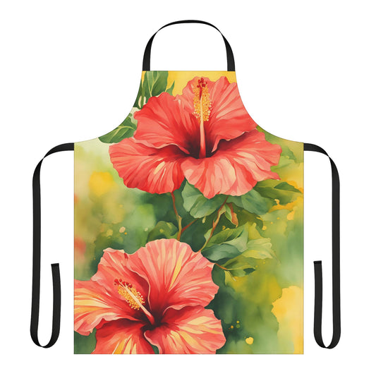 Hibiscus 01 Apron 5-Color Straps