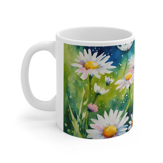 Daisies 01 Mug - Nature's Beauty Collection