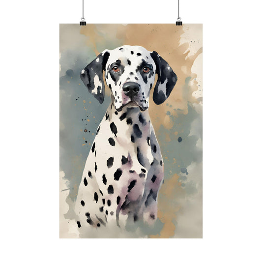 Dogs Dalmatian 04 Matte Vertical Poster