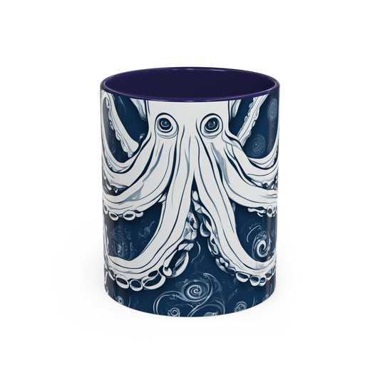 Octopus 8 Accent Coffee Mug (11oz)