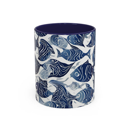 Fish 05 Accent Coffee Mug (11oz)