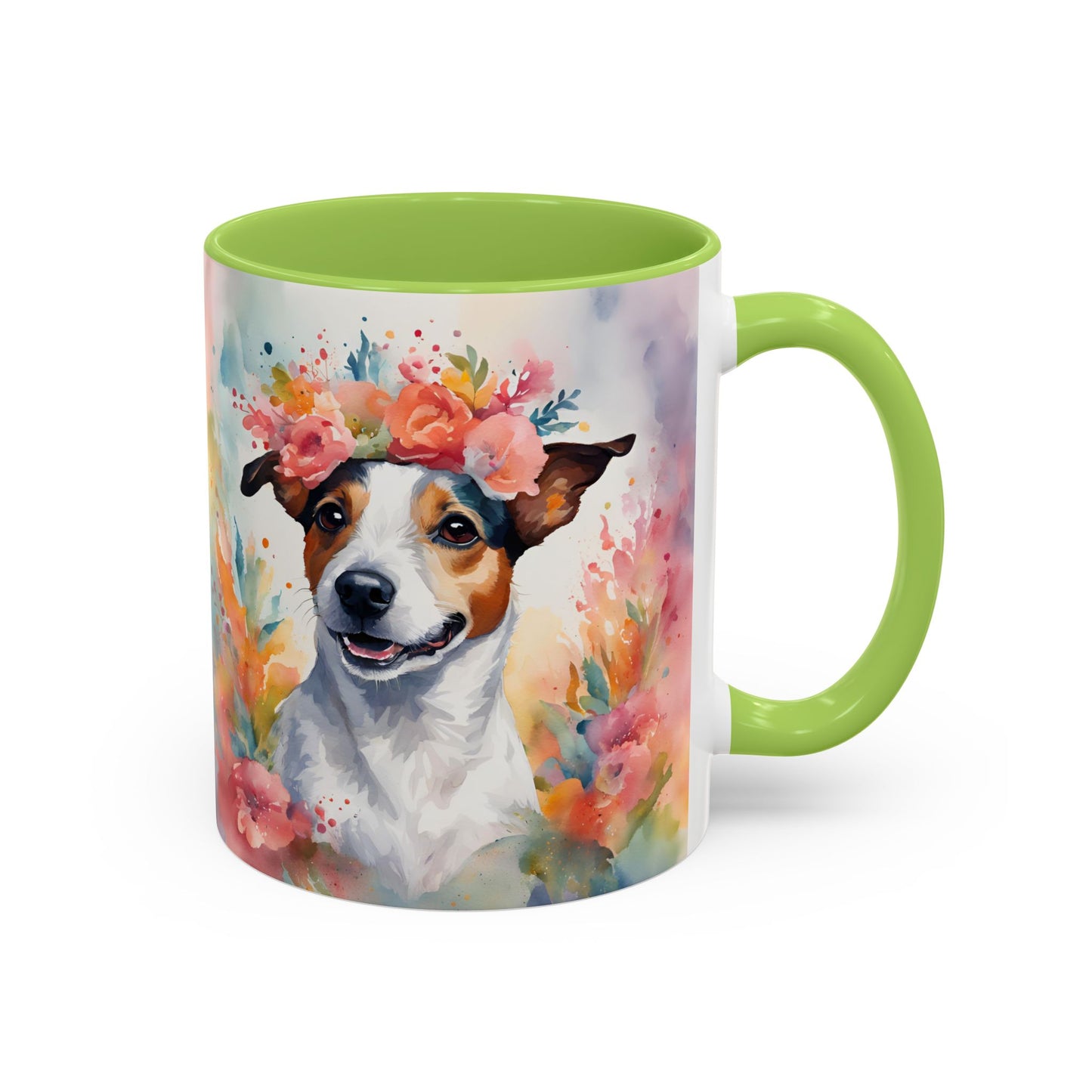 Jack Russell 02 Accent Coffee Mug - Dog Lover Gift