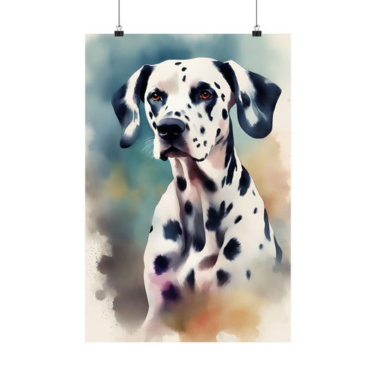 Dogs Dalmatian 03 Matte Vertical Poster