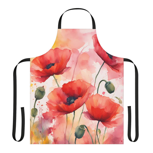 Poppies 03 Apron 5-Color Straps
