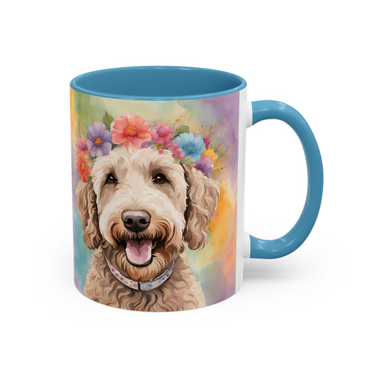 Labradoodle 01 Accent Coffee Mug - Dog Lover Gift