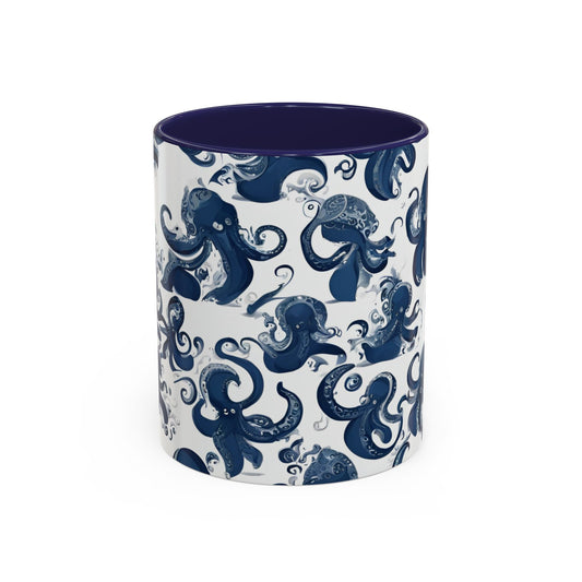 Octopus 3 Accent Coffee Mug (11oz)