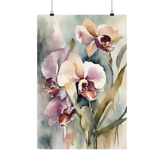 Orchids 03 Matte Vertical Poster