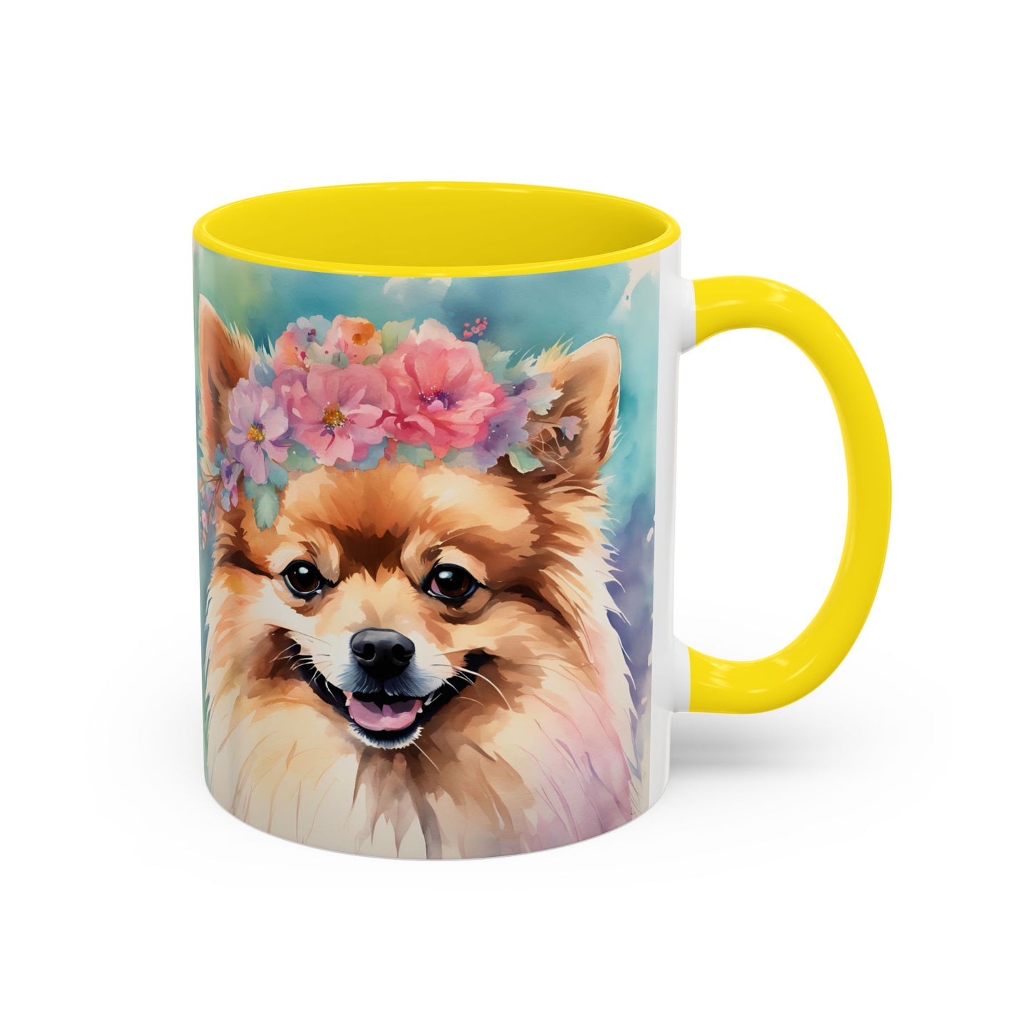 Pomeranian 03 Accent Coffee Mug - Dog Lover Gift