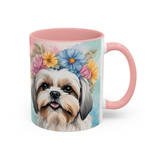Shih Tzu 02 Accent Coffee Mug - Dog Lover Gift