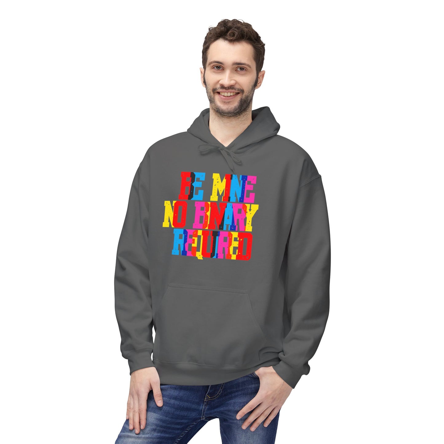 Be Mine No Binary Required Unisex Valentines Hoodie