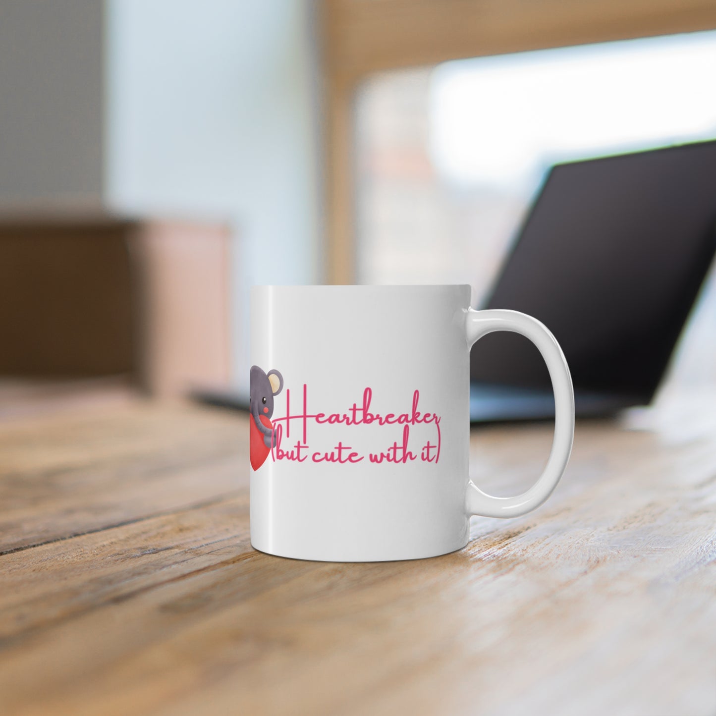 Heartbreaker (But Cute With It) Valentines Mug Ceramic 11oz