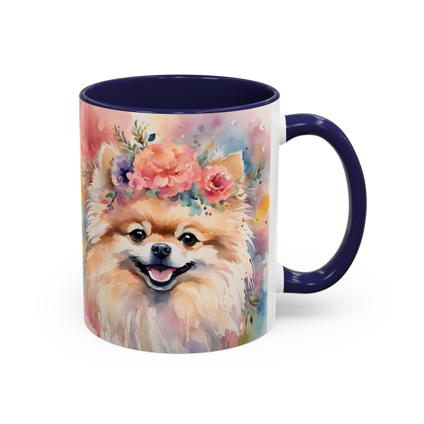 Pomeranian 02 Accent Coffee Mug - Dog Lover Gift
