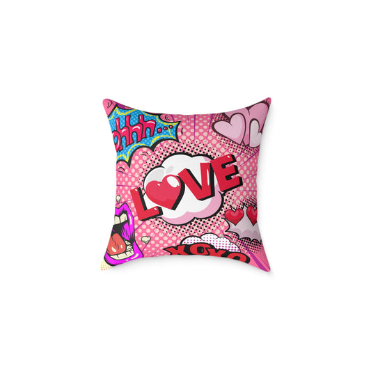 Ohhh! Pop Art Poly Pillow