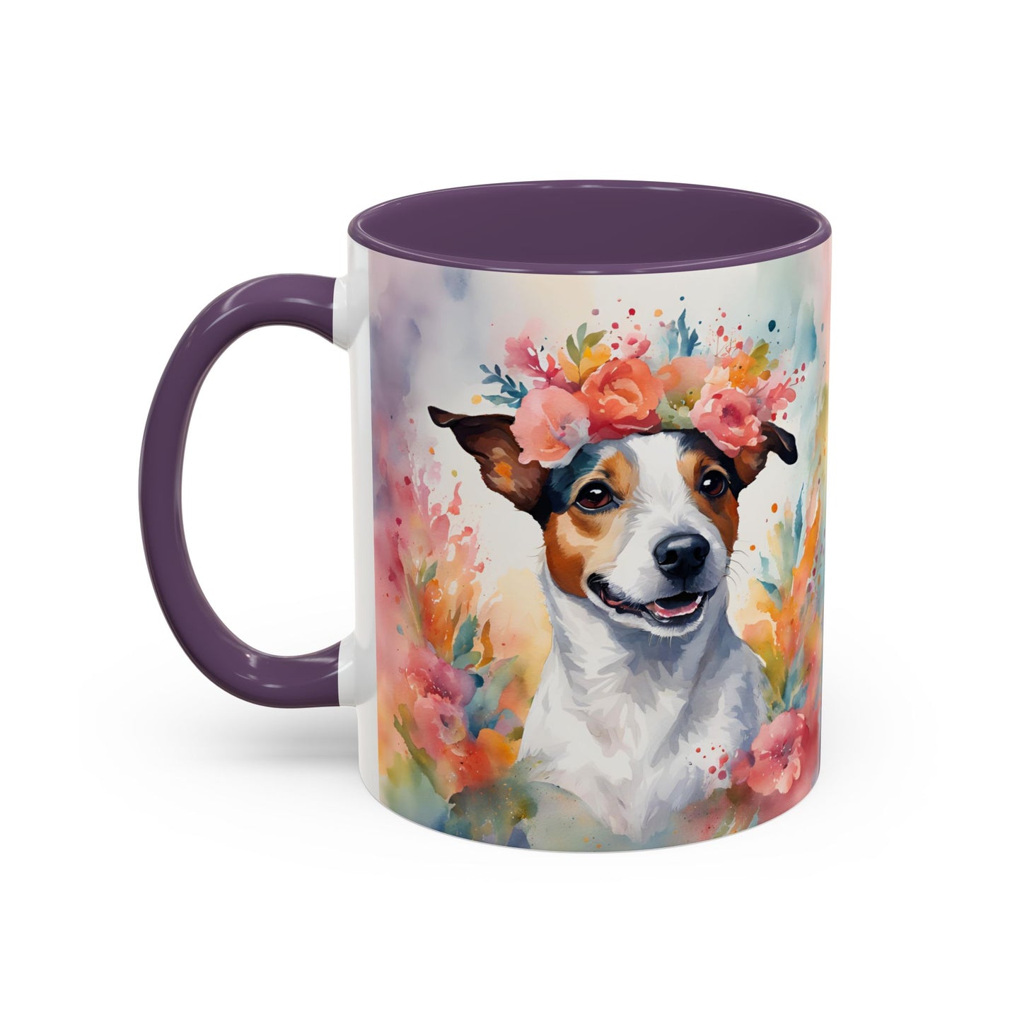 Jack Russell 02 Accent Coffee Mug - Dog Lover Gift
