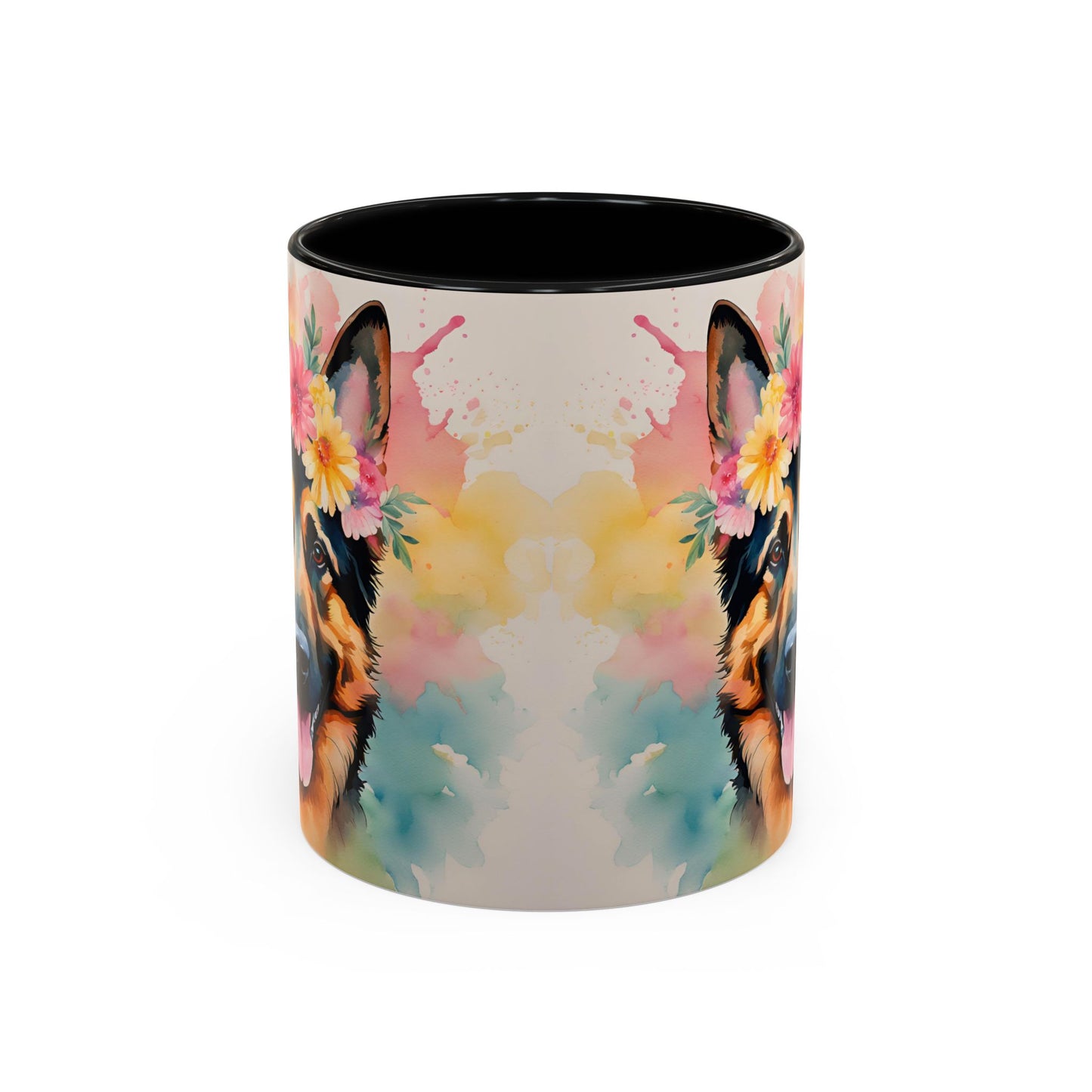 German Shepherd 02 Accent Coffee Mug - Dog Lover Gift
