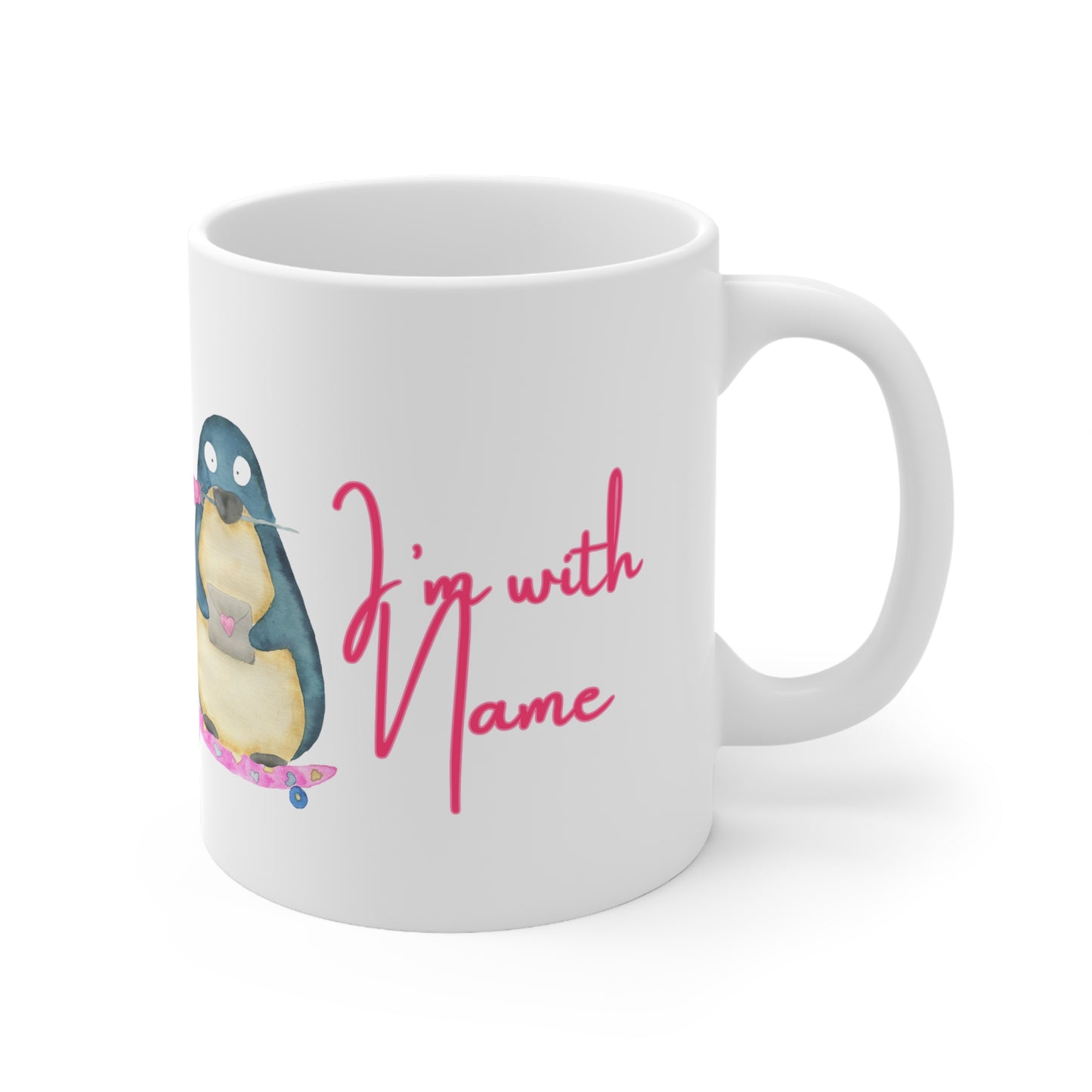 (Personizable) I’m With (Name) Valentines Mug Ceramic 11oz