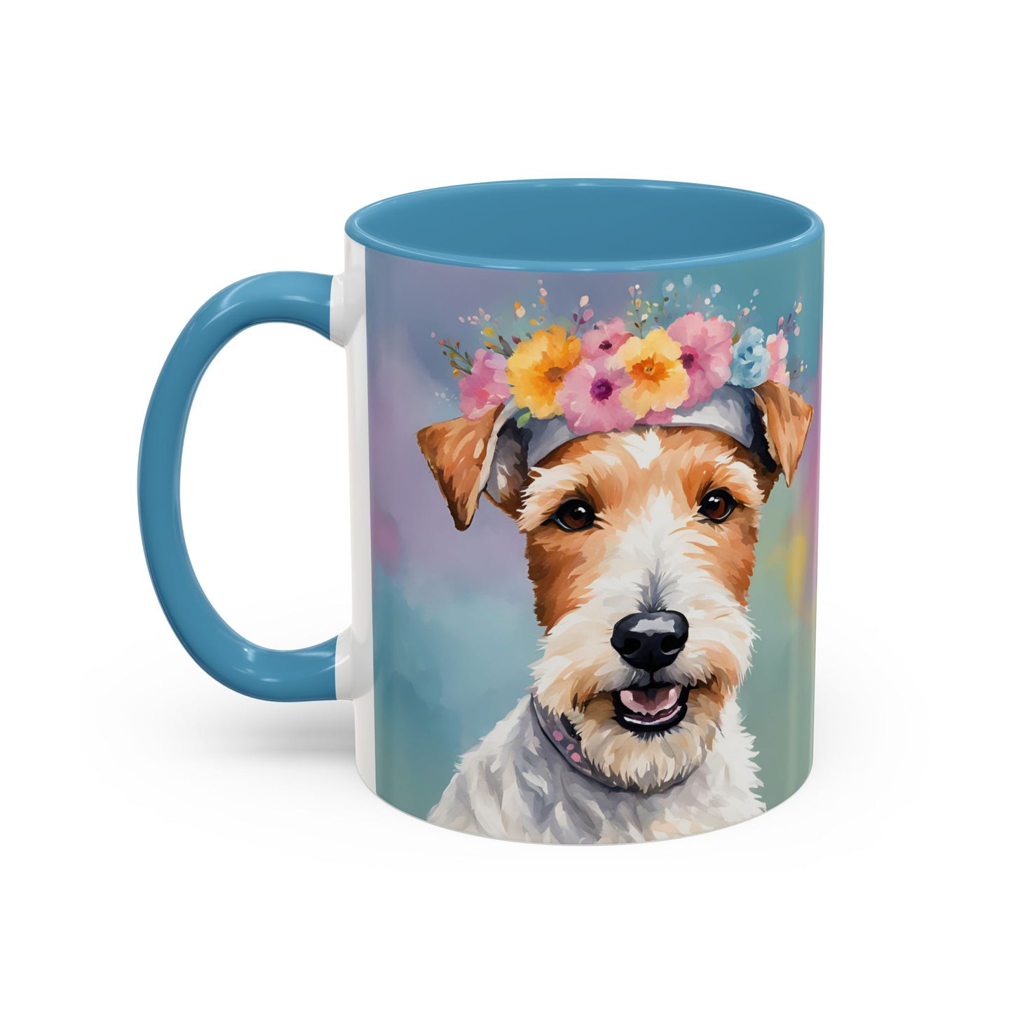 Fox Terrier 02 Accent Coffee Mug - Dog Lover Gift