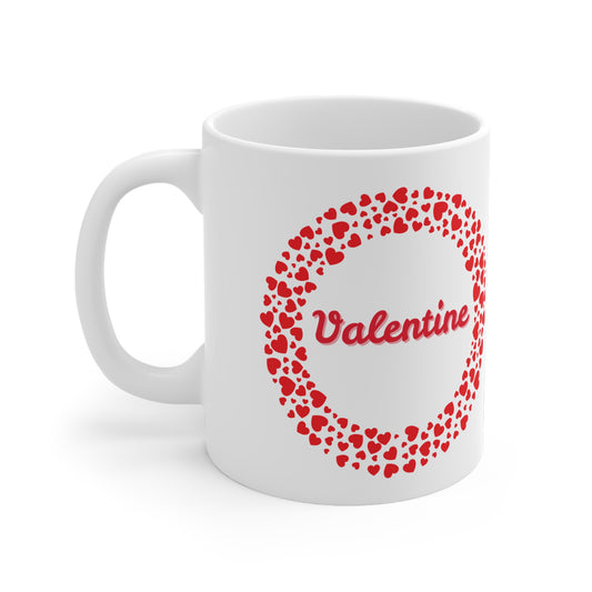 Valentine Hearts Valentines Mug Ceramic 11oz