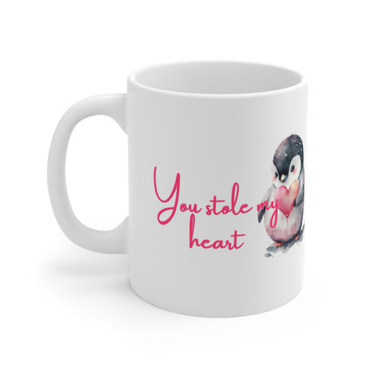 You Stole My Heart Valentines Mug Ceramic 11oz