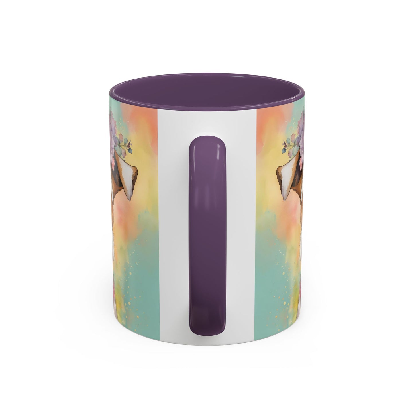 Fox Terrier 01 Accent Coffee Mug - Dog Lover Gift