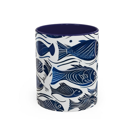 Fish 11 Accent Coffee Mug (11oz)