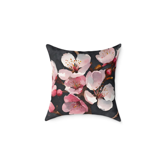 Cherry Blossom 02 Poly Pillow - Natures Beauty Design