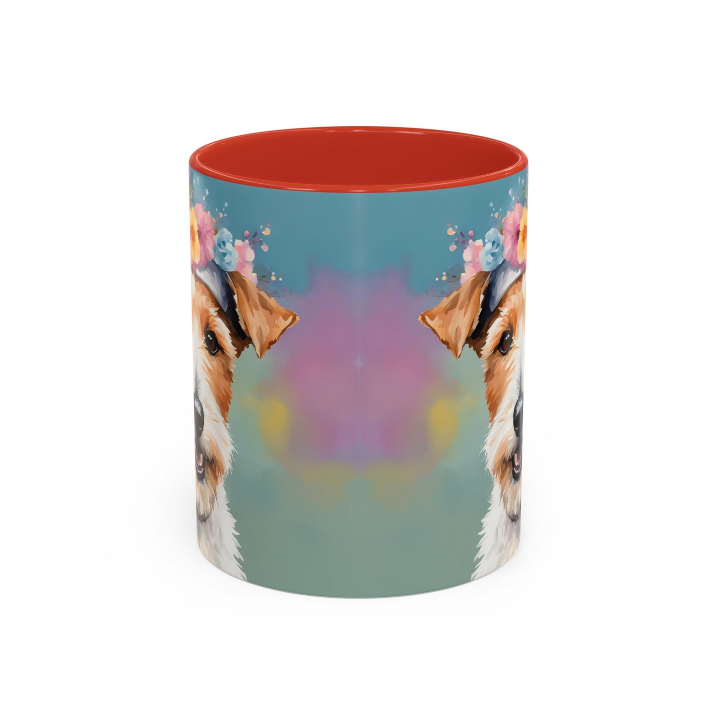 Fox Terrier 02 Accent Coffee Mug - Dog Lover Gift