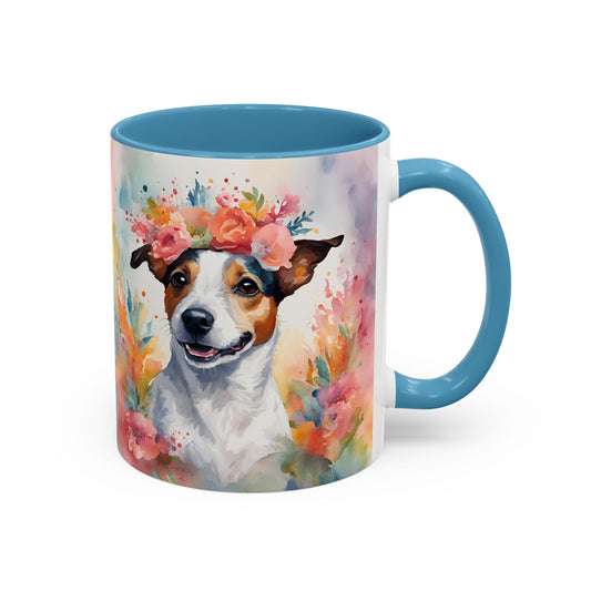 Jack Russell 02 Accent Coffee Mug - Dog Lover Gift