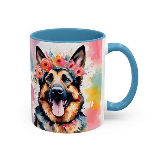 German Shepherd 04 Accent Coffee Mug - Dog Lover Gift
