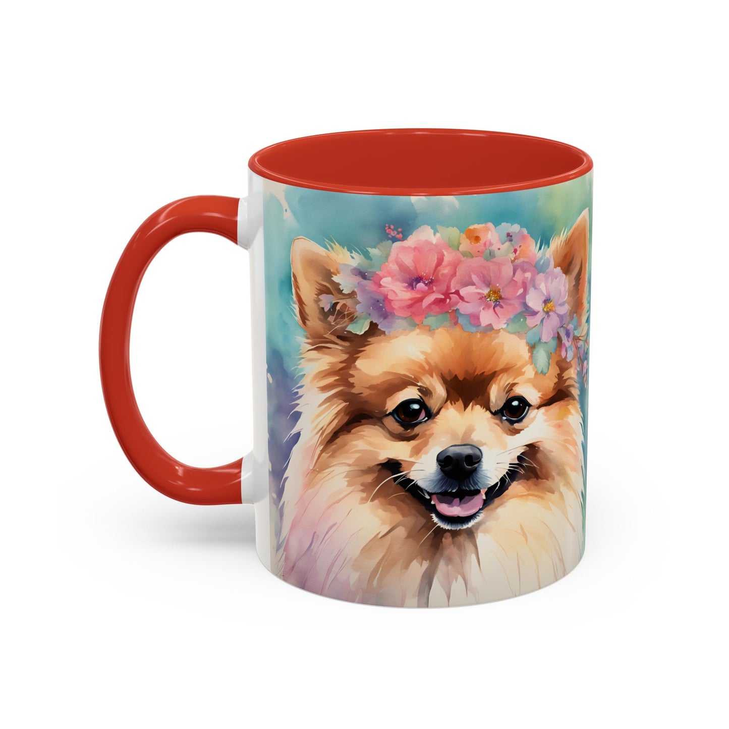 Pomeranian 03 Accent Coffee Mug - Dog Lover Gift