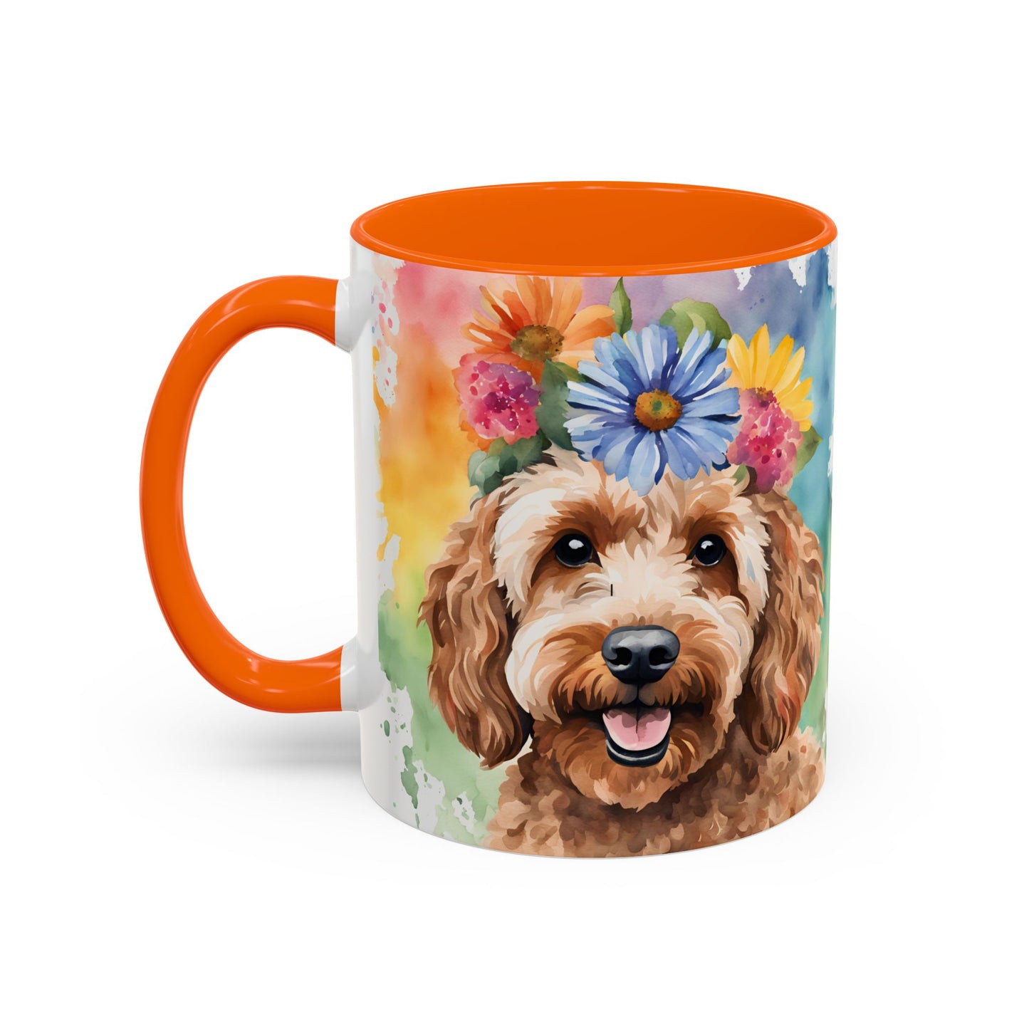 Cockapoo 03 Accent Coffee Mug - Dog Lover Gift