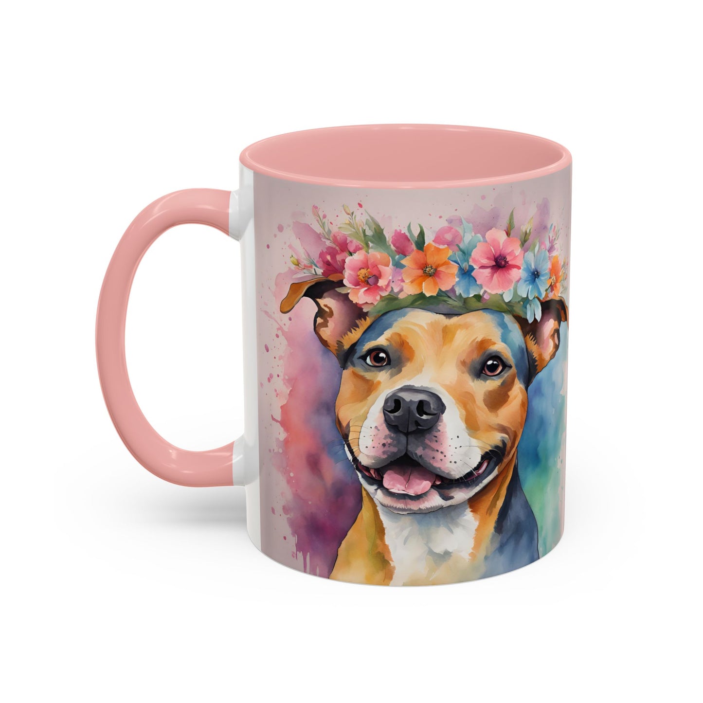 Staffordshire Bull Terrier 02 Accent Coffee Mug - Dog Lover Gift