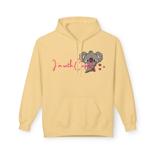 I’m With Cupid Unisex Valentines Hoodie