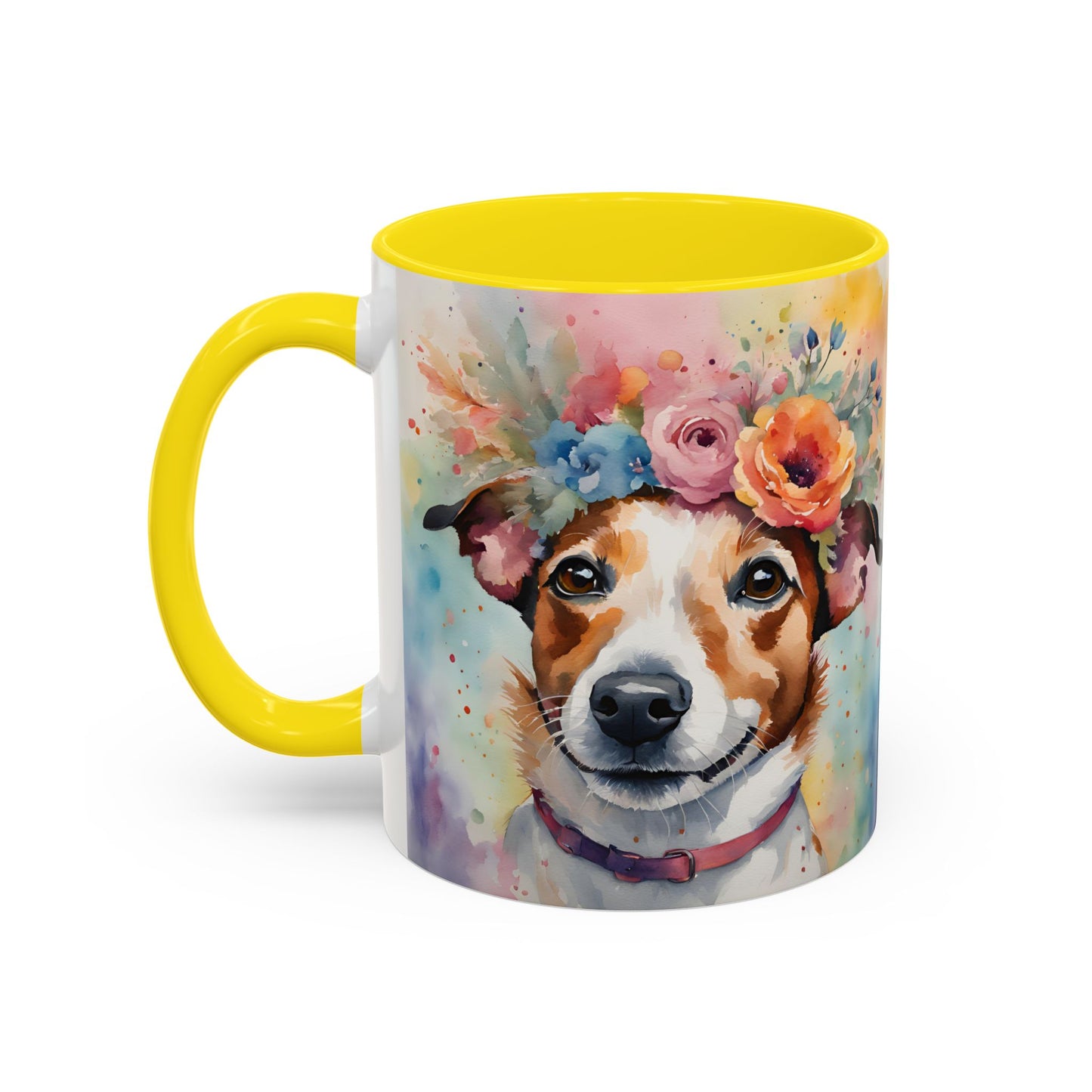 Jack Russell 04 Accent Coffee Mug - Dog Lover Gift