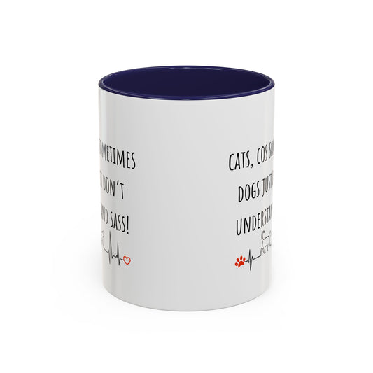 Cats V Dogs 02 Accent Coffee Mug (11oz)