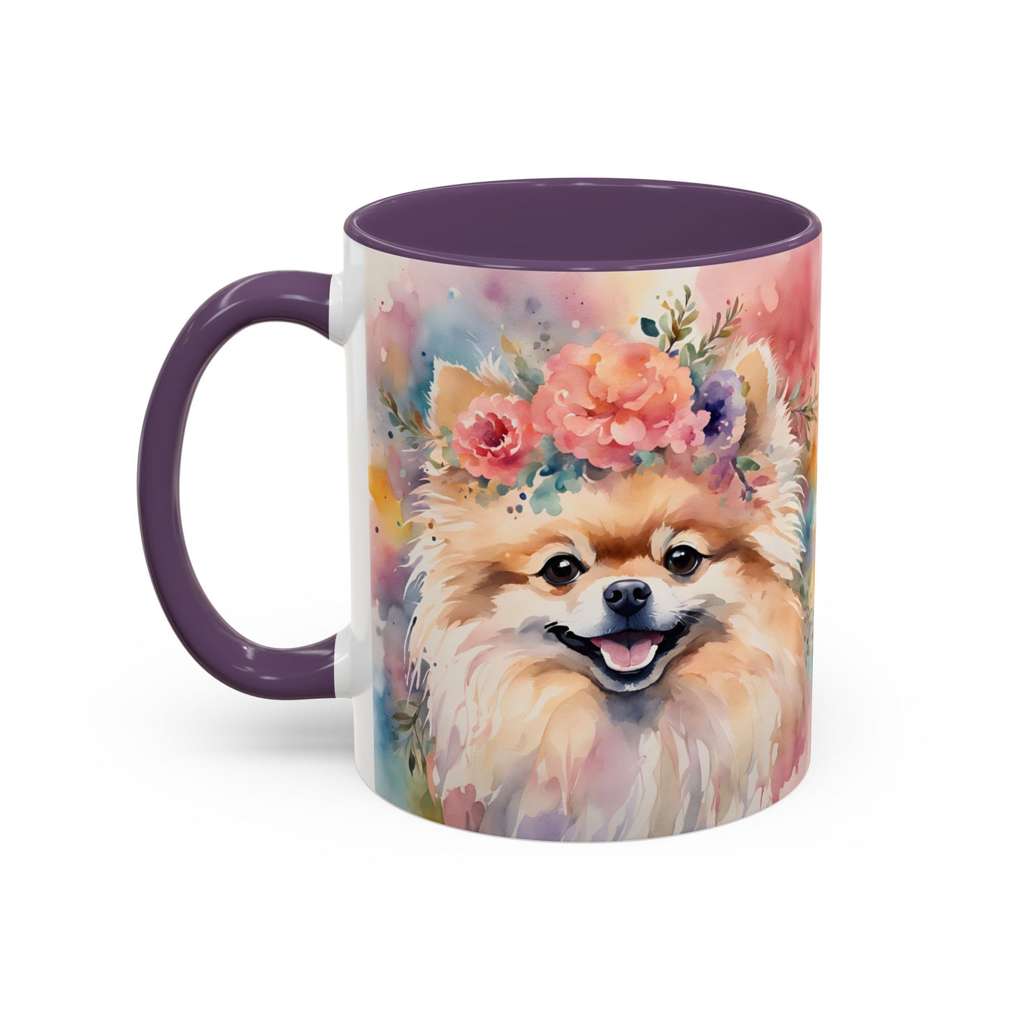Pomeranian 02 Accent Coffee Mug - Dog Lover Gift