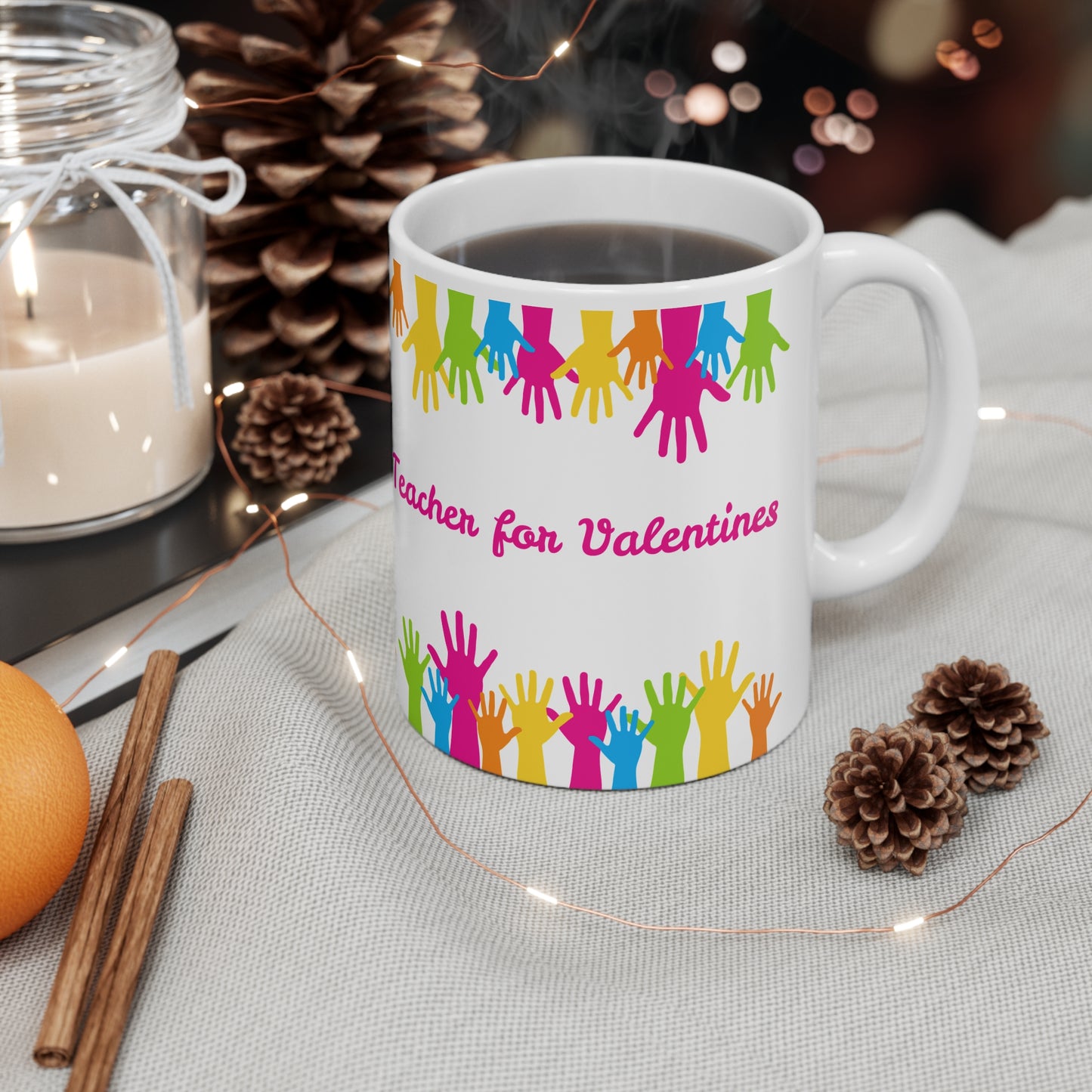 Teacher For Valentines 3 Mug Ceramic 11oz