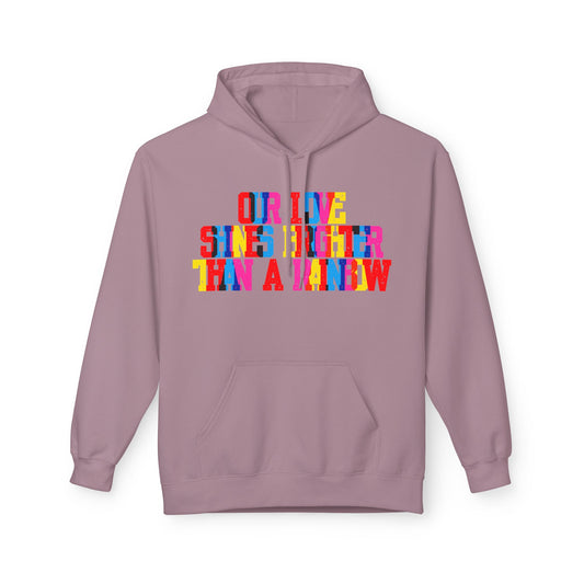 Our Love Shines Brighter Than A Rainbow Unisex Valentines Hoodie